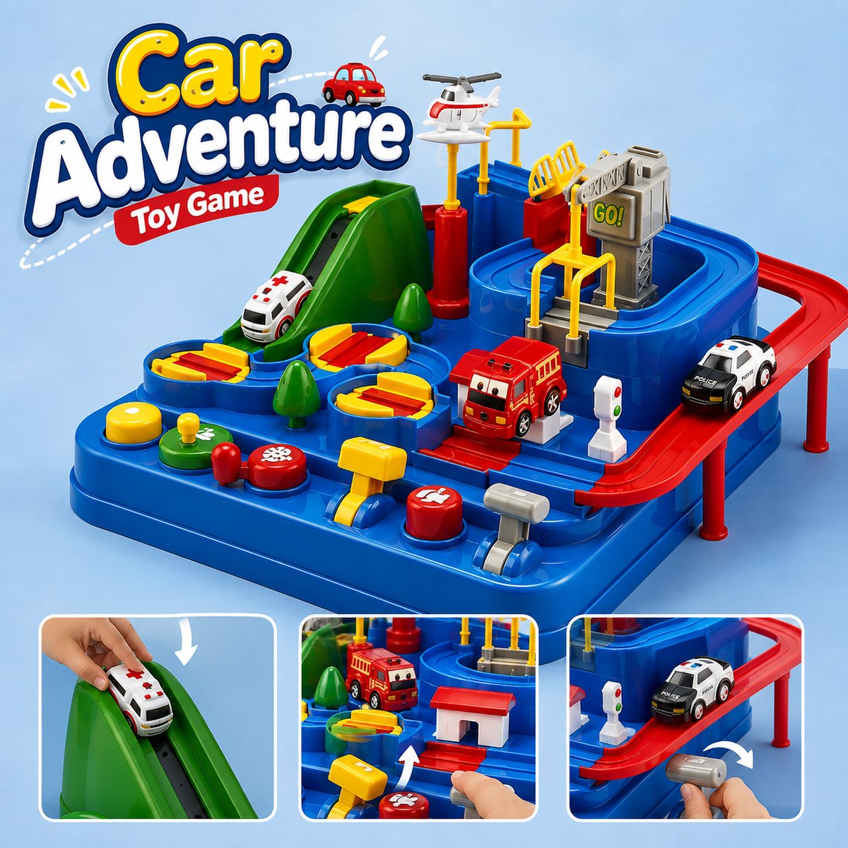 Baby City Rescue Adventure Track Car Toy