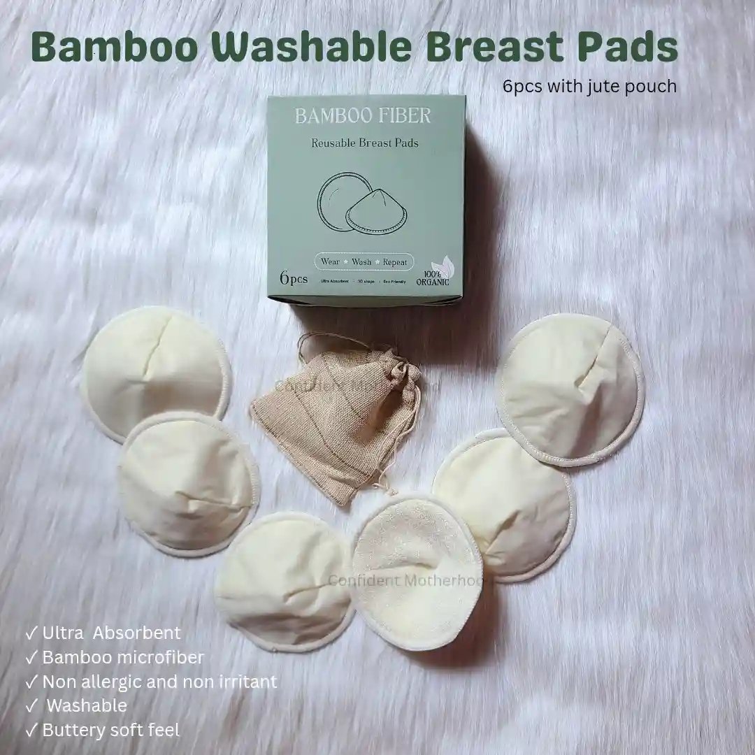 Bamboo Washable Breast Pads 3D ( 6pcs)