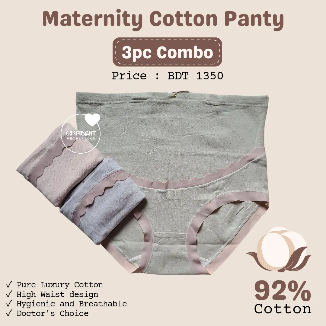 Maternity Cotton Panty 3pc combo